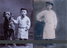 Opa Emil Jurich mit Tiras 1906